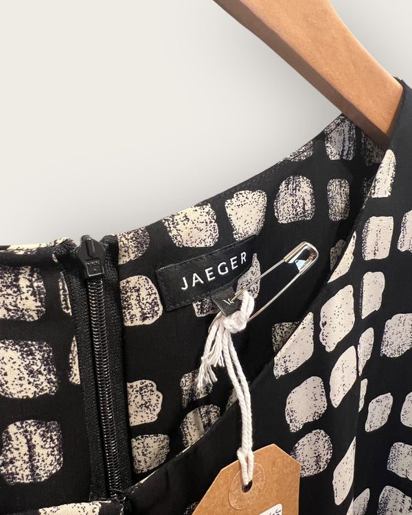 Jaeger black and white dress size 14