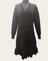 Lipsy black knitted dress size 14