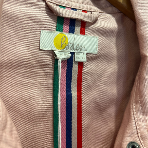 Boden pink jacket Size 14
