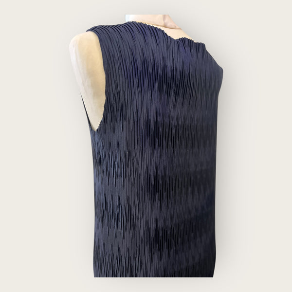 Escada Navy Pleats Dress Size 12