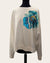 Ted baker white blue sequin s/shirt 1986a
