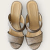 Jimmy Choo gold mules size 4.5