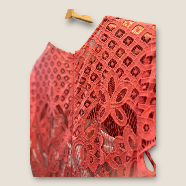 Coast coral lace dress Size 12