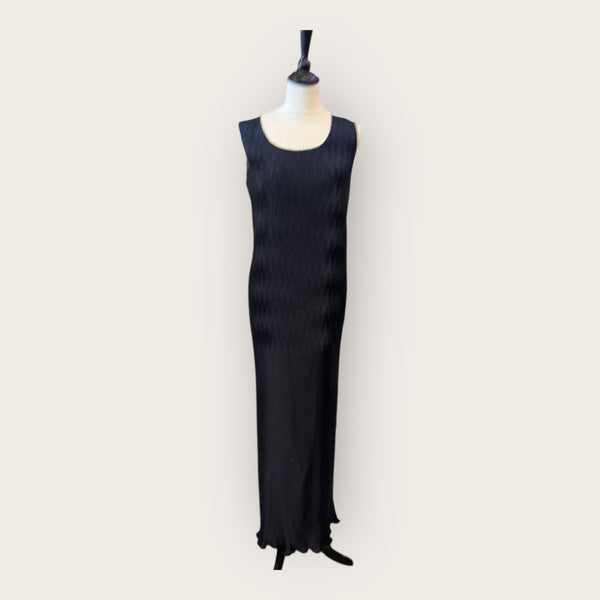 Escada Navy Pleats Dress Size 12