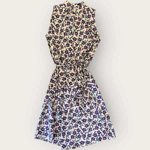 SET taupe/Burgundy print dress size 14