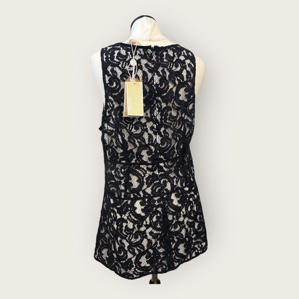 Michael Kors Navy Lace top Size Large