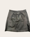 The white company black leather skirt size 12
