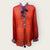 Halebob orange/blue blouse size Large