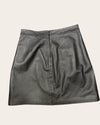 The white company black leather skirt size 12