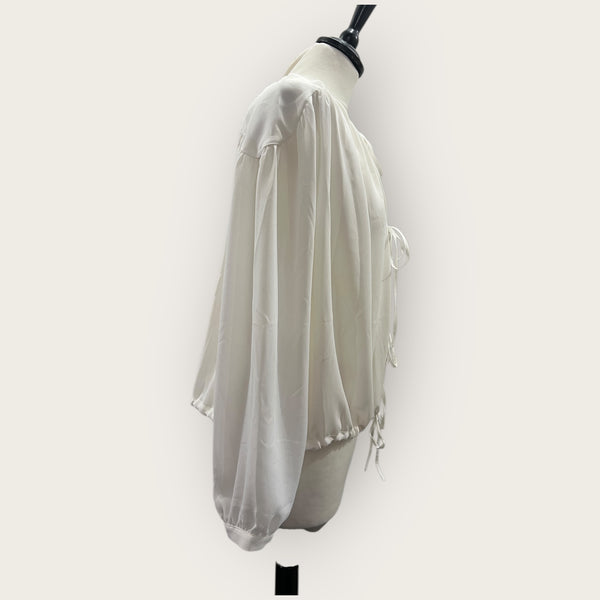 Great Plains cream blouse size 8