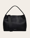 Radley black grained leather tote bag