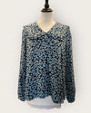 Whistles blk/blue blouse size 8