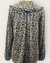 Whistles blk/blue blouse size 8