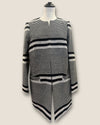 Pure black & white jacket size 12