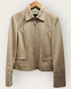 Venezia Cream leather jacket size 40