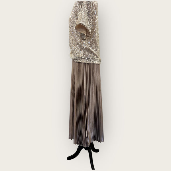 M&S oyster pleated skirt Size 12