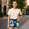 J brand tie dye navy shorts 24/XS