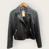 Selected femme black leather biker jacket 10
