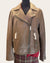 All saints taupe leather jacket 16