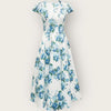 Emilia Wiksted blue & whitefloral dress size 8