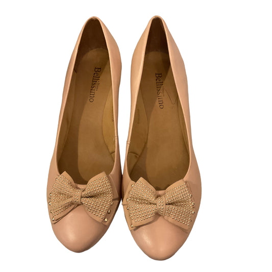 Bellissimo Nude bow pumps size 40