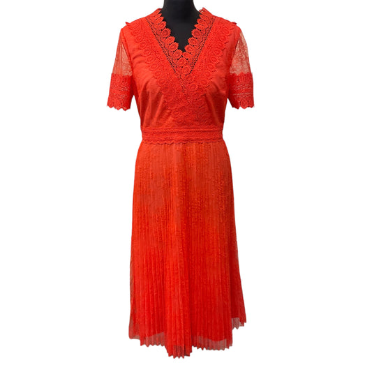 Ted baker coral lace dress size 10