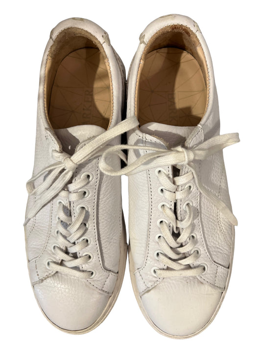 Barker white leather trainers 6